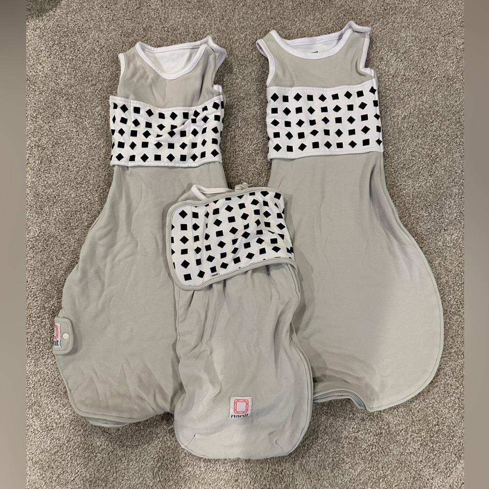 Nanit swaddle and sleep sack.
